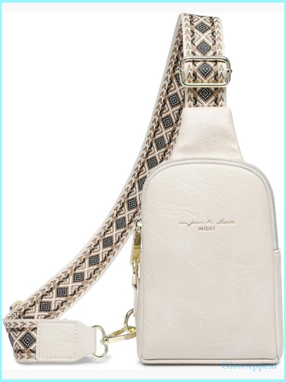 Small Anti Theft Crossbody Bag for Women Faux Leather RFID Blocking Sling Pack